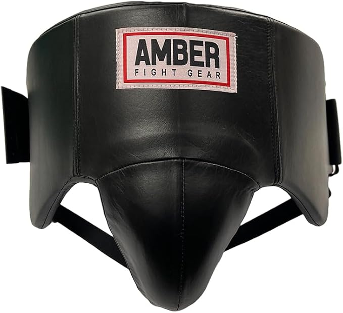 Black Professional Boxing Abdominal Guard - Size Large