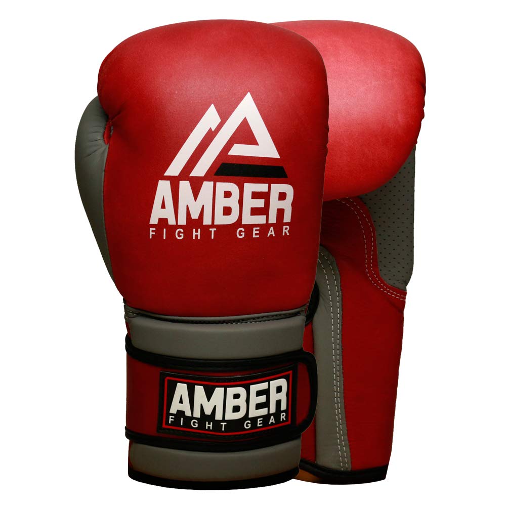 Gladiator Real Leather Vintage Boxing Gloves for Boxing, Kickboxing, Muay Thai, Premium Cowhide Leather, Multi-Layered Foam, Secure Wrist Support