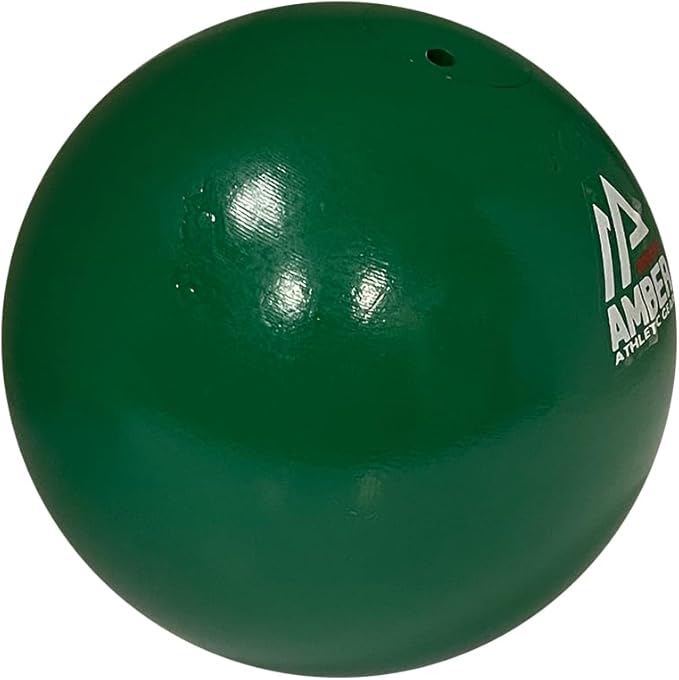 Amber Fight Gear Precision Performance 5kg/11.02lb Iron Shot Put Versatile Training and Competition Excellence with Sturdy Cast Iron Build and Durable Polyurethane Coating Green