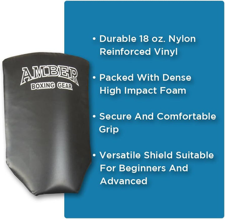 Amber Fight Gear Thai PowerKick Shield - A Revolutionary Training Companion for Perfecting Kicks for Boxing, Mauy Thai and Other Martial Arts