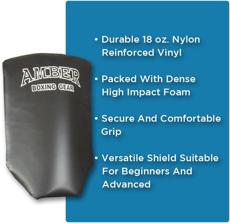 Amber Fight Gear Thai PowerKick Shield - A Revolutionary Training Companion for Perfecting Kicks for Boxing, Mauy Thai and Other Martial Arts