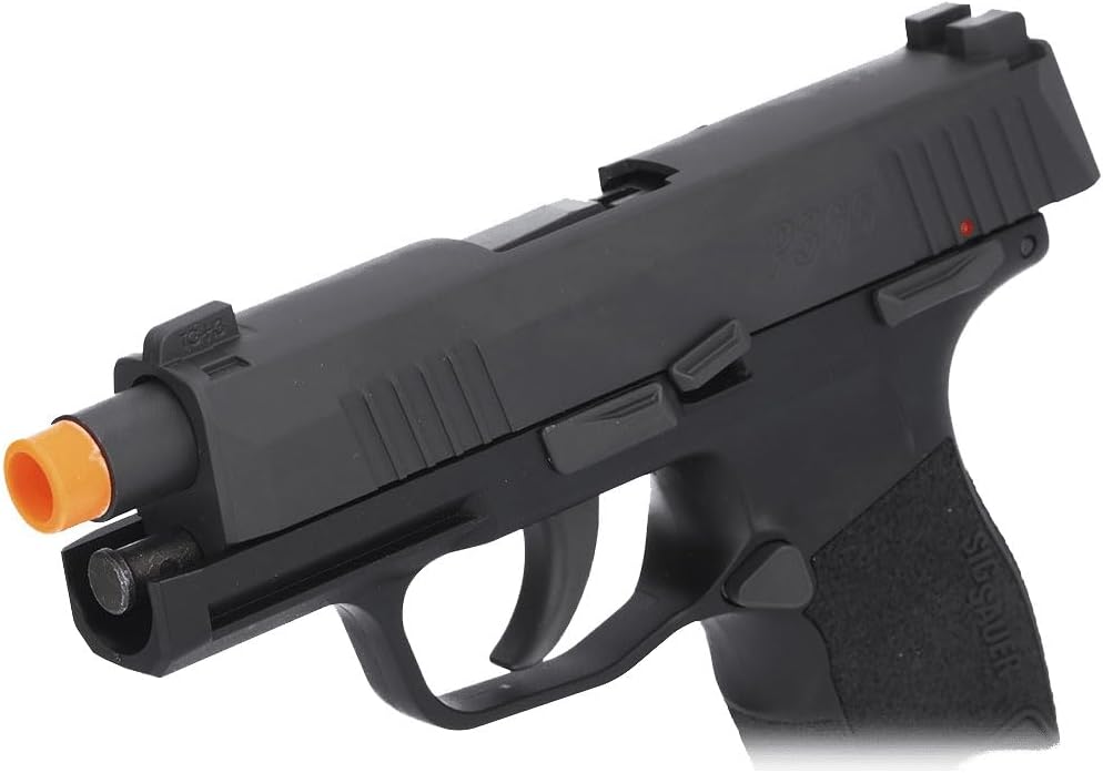 Sig Sauer P365 6mm BB Caliber 12rd CO2 Powered Blowback Airsoft Pistol with 3 DOT Hi-Vis Sights - CO2 Cartridges Not Included