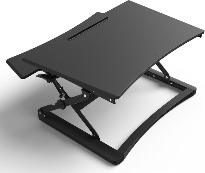 Adjustable Desk Stand, Sit to Stand Workstation, Ergonomic Height Adjustable Converter, Compact &amp; Sturdy for Home &amp; Office, 35x22 Inches, Black