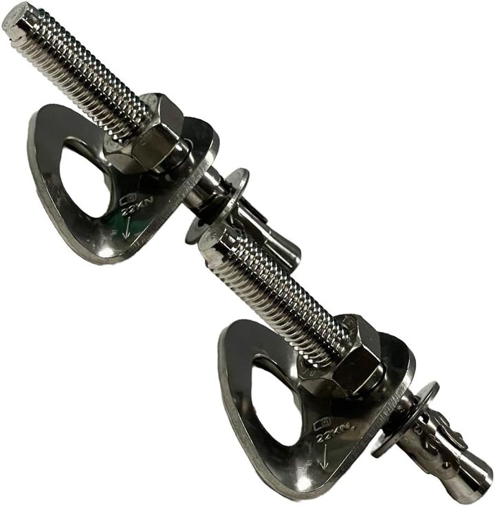 Heavy-Duty Climbing Holds Anchor Set - 2PCS, 12MM Bolt/30KN Stainless Steel, Anti-Flip Design for Secure Climbing, Indoor &amp; Outdoor Use, 3000KG Capacity, Versatile for Training &amp; Mountaineering