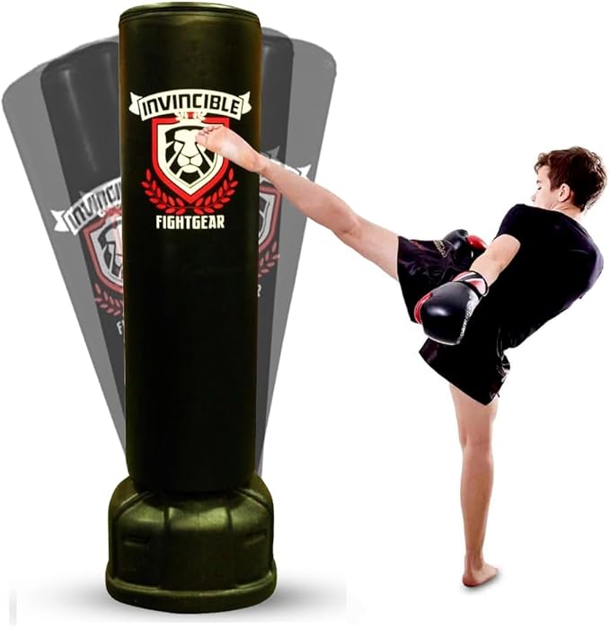 Premium Freestanding Heavy-Duty Boxing Punching Bag for Adults &amp; Kids - Solid Base Kickboxing Bag for Home or Gym Training