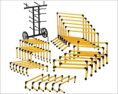 Smart Fitness Hurdle Collection with Cart &amp; Training CD