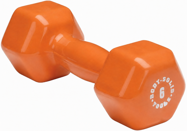 Body-Solid Tools Vinyl Studio Dumbbells 1lb to 15lb
