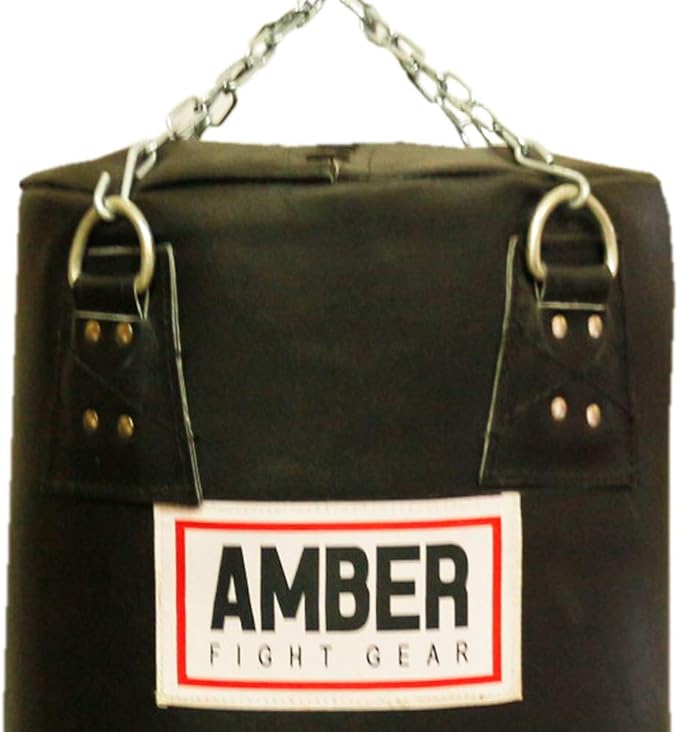 Leather Heavy Bag for Boxing, MMA, Muay Thai, Kickboxing, Fitness Training, Durable Punching Bag for Strength, Cardio &amp; Full-Body Workouts