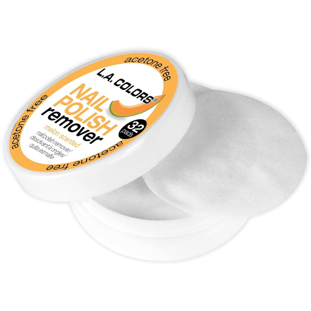 L.A. COLORS Polish Remover Pads, Melon Scent CNR965