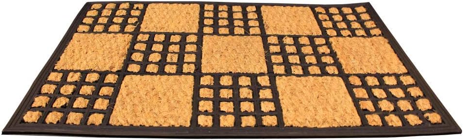 LIVEVIE Masterstroke Front Door Mat, Stylish Low-Profile Doormat for Indoor/Outdoor Entrance, Welcome Mat