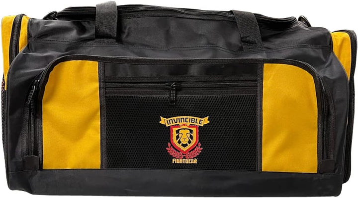 Invincible Hold-All Gym Bag, Breathable Duffle Mesh Bag for Boxing, MMA, Kickboxing, Wrestling &amp; Sports, Waterproof &amp; Rip-Stop Nylon