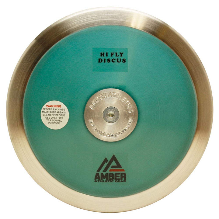 Amber Fight Gear Hi Fly DiscusTrack &amp; Field Training Discus - IAAF Certified, 85% Rim Weight, Durable Polycarbonate Fiber Side Plates - Perfect for Advanced Throwers - Available in 1kg, 1.6kg, 2kg