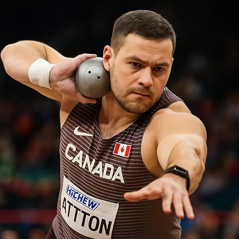 Amber Fight Gear Precision Performance Iron Shot Put Versatile Training and Competition Excellence with Sturdy Cast Iron Build and Durable Polyurethane Coating