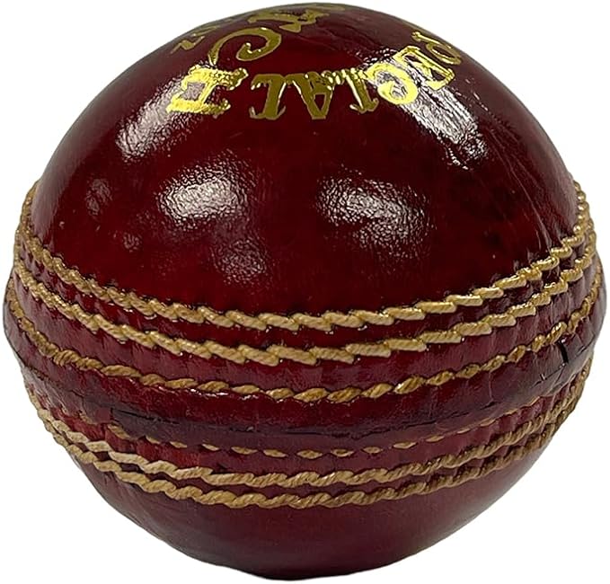 Amber Fight Gear Leather Cricket Ball Professional-Grade, Durable, Ideal for High-Scoring Matches, Set of 3
