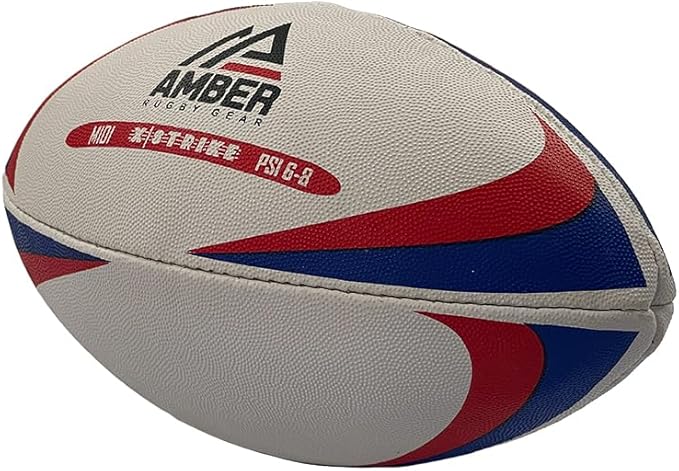 Amber Sports Recreational Midi Ball with Non-Slip Surface for All-Weather Use - Official Size and Weight for Match or Training