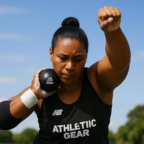 Amber Fight Gear Precision Performance Iron Shot Put Versatile Training and Competition Excellence with Sturdy Cast Iron Build and Durable Polyurethane Coating