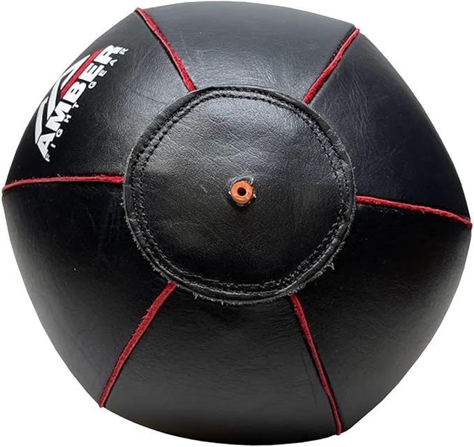 Genuine Leather Speed Bag for MMA, Muay Thai &amp; Boxing, Heavy-Duty Punching Ball for Training, Reflex &amp; Endurance, Reinforced Seams, Fast Rebound