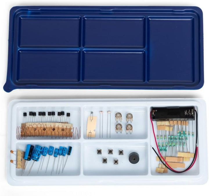 Mand Labs Electronic Series KIT-1 Premium Edition (Version 4) - STEM Kit with 60 Projects, 165 Components, Mini Breadboard, 2 Guide Books, 60 Videos, Workstation &amp; 3 Premium Projects