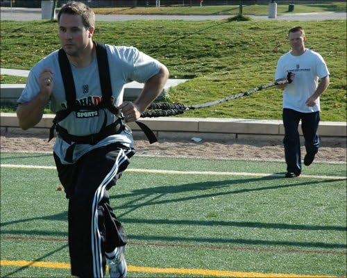 Prism Fitness Speed Training Workhorse Harness with 7ft Leash - Large (170-210lb)