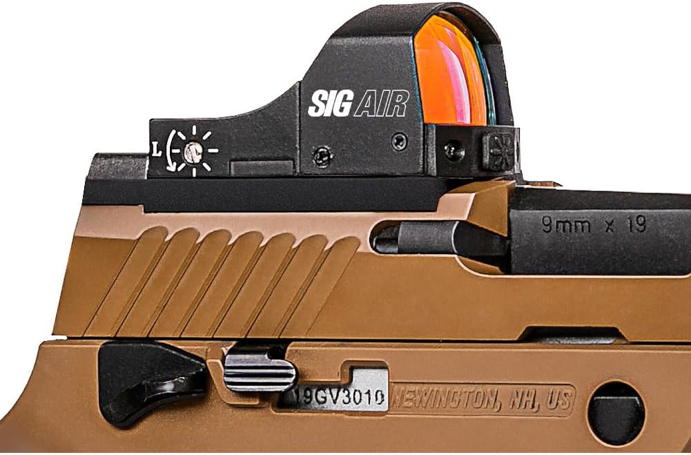 SIG SAUER Air Red Dot Reflex Sight | Accurate Waterproof Shockproof 3 MOA Dot 1x23mm Airgun &amp; Airsoft Sight for M17/M18 ProForce and M17 Pellet Airguns
