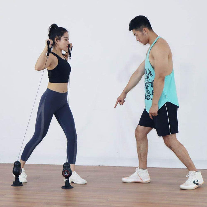 Resistance Rope Multi Trainer: Versatile Resistance Bands for Physical Therapy, Home Gym, and Strength Exercise Training - Men and Women