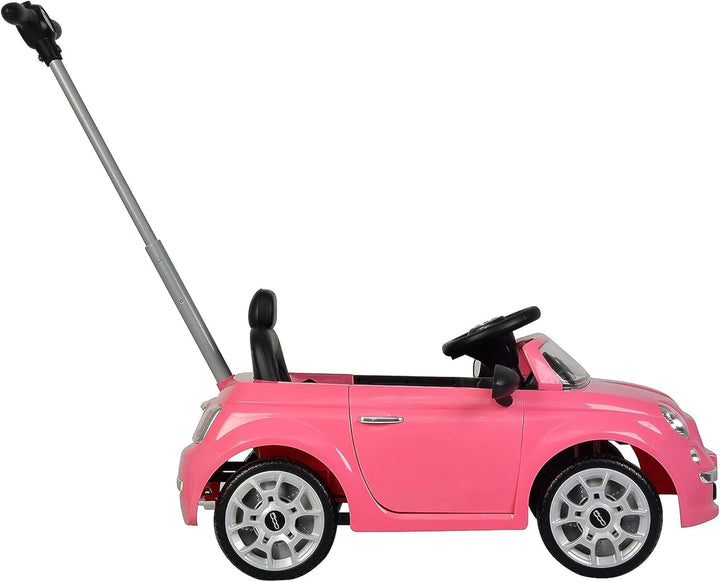 Best Ride On Cars Fiat 500 Push Car, Pink