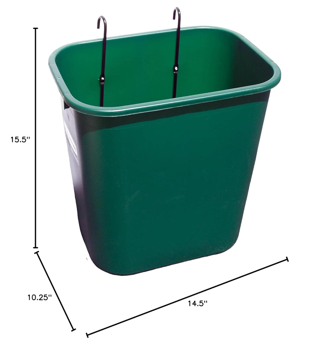 Tennis Court Trash Basket - 7 Gallon, Green