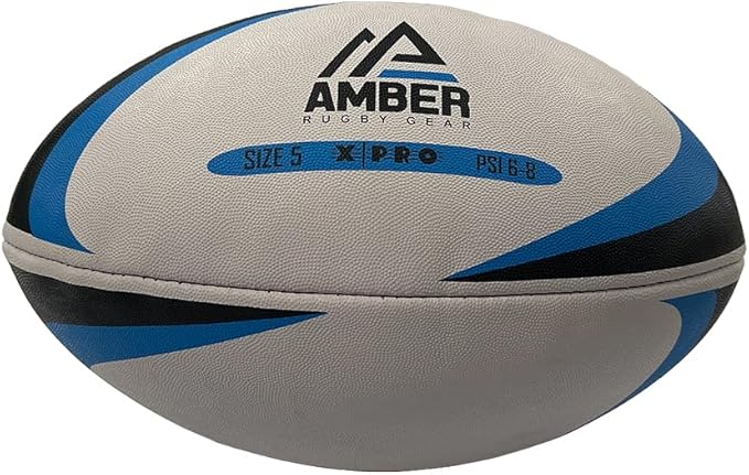 Competition Rugby Ball with Superior Grip and Balanced Weight for Match-Play and Training