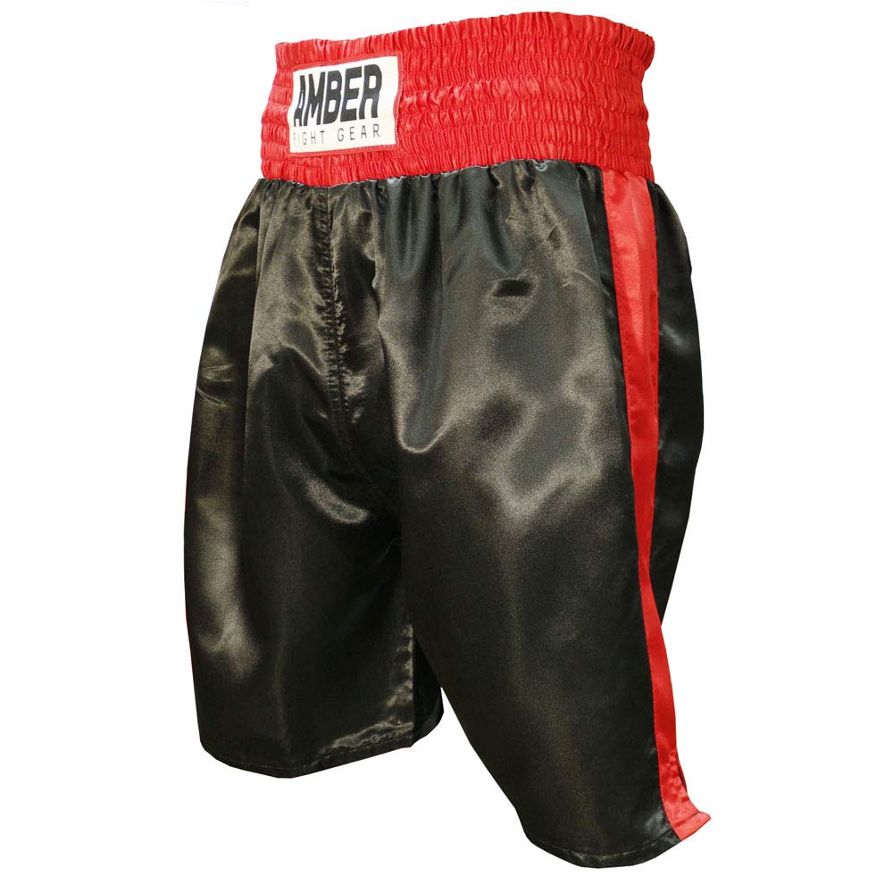 Fearless Classic Satin Pro-Style Boxing Trunks, Premium Lightweight Fight Shorts for Training, Sparring, and Gym Wear