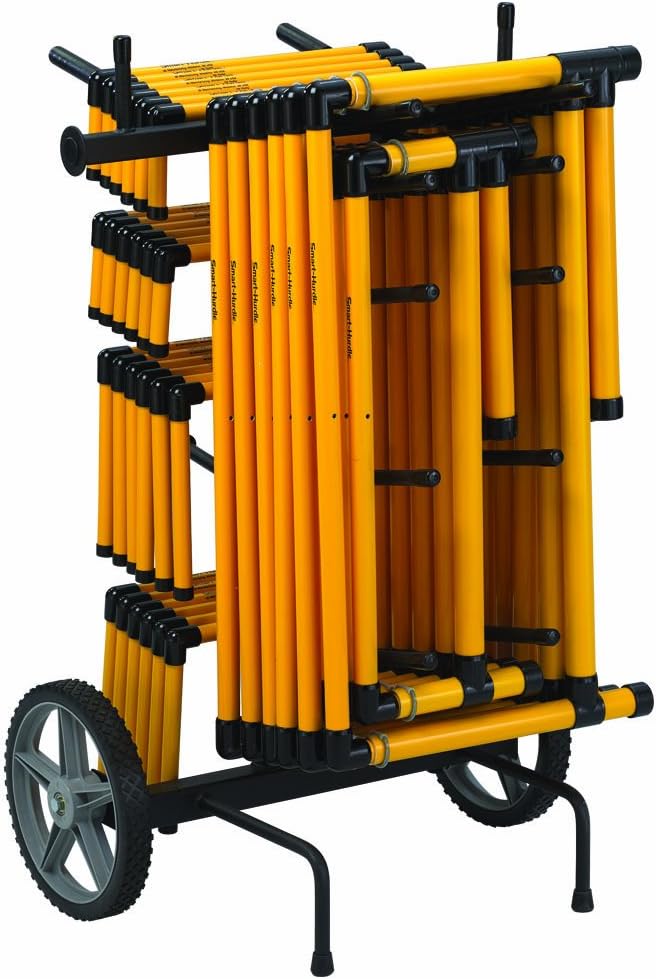 Smart Fitness Hurdle Collection with Cart &amp; Training CD