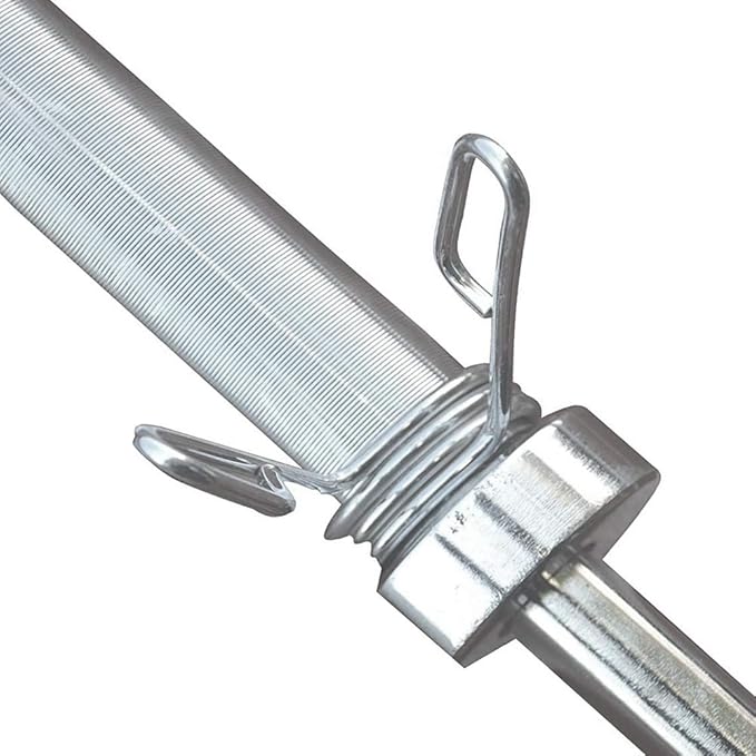 Olympic Weightlifting Barbell Bar 86 Inch - Heavy-Duty Straight Bar for 2-inch Weight Plates - 330 lb. Weight Capacity