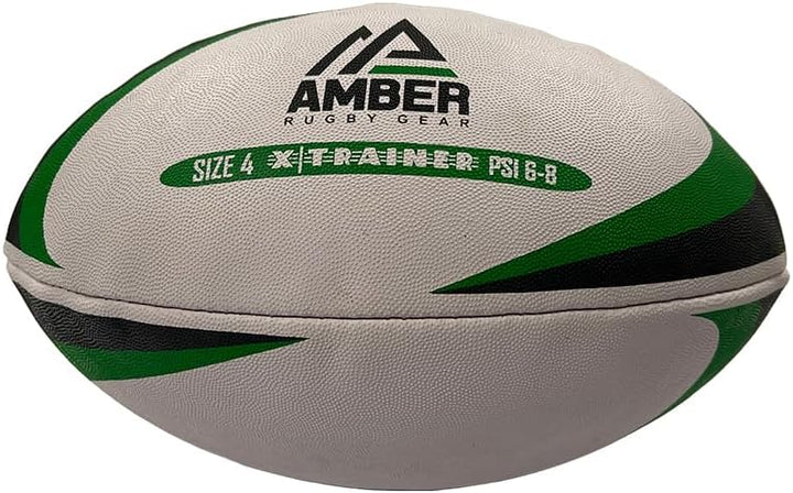 Amber Fight Gear Competition Rugby Ball Non-Slip Surface, All-Weather Durability, Size 4 for Versatile Play &amp; Training