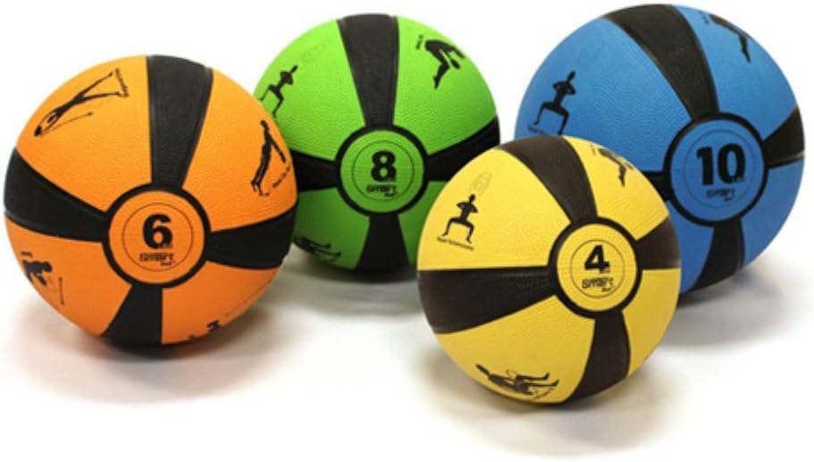 Prism Fitness 4 lb Yellow Smart Medicine Ball - Strength &amp; Core Training