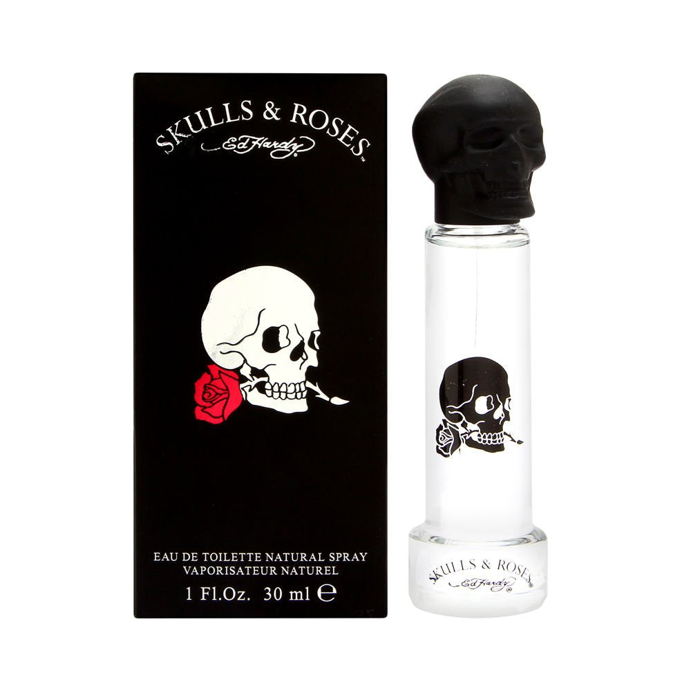 ED HARDY Skulls &amp; Roses Eau de Toilette Spray for Men, 1.0 Ounce