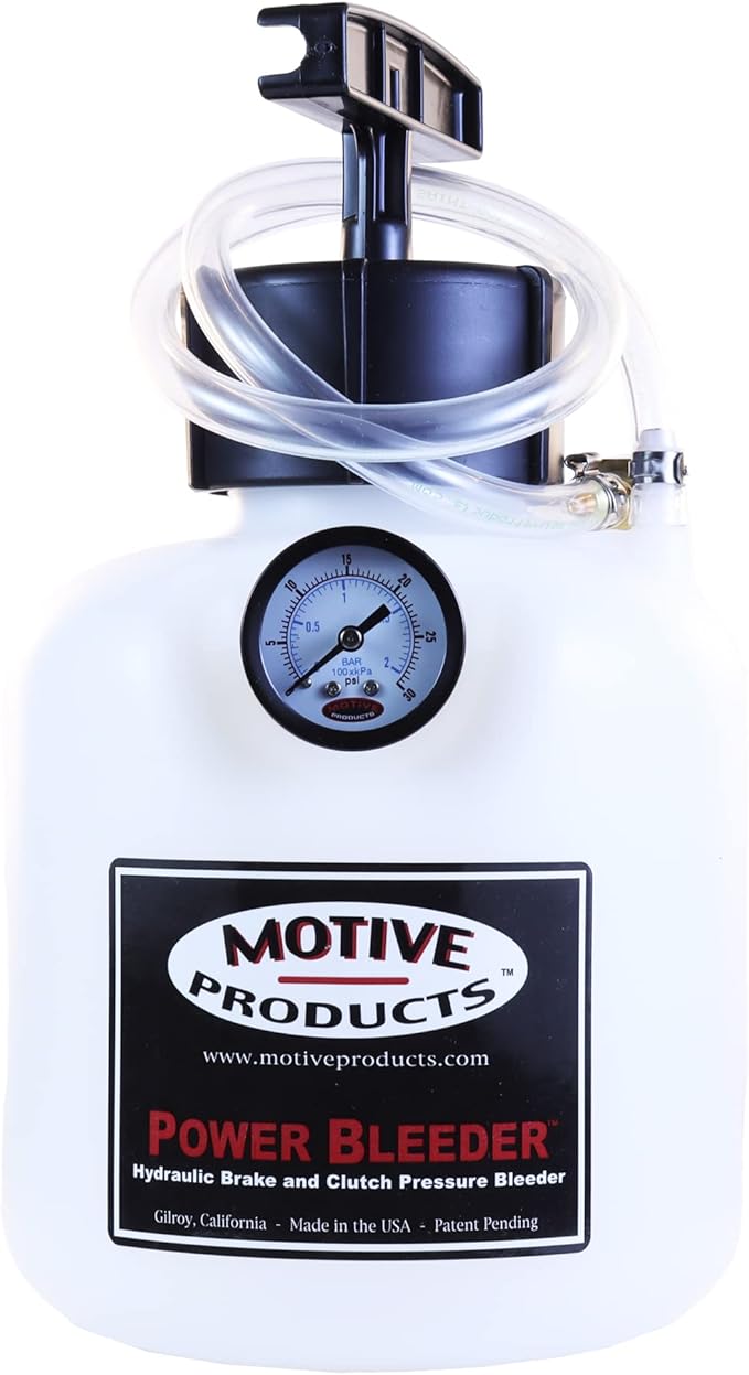Motive Products 0109 Black Label European Power Bleeder 2-Quart Tank with Hose, Extra Tubing, and Adapter