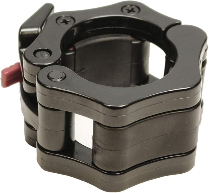 Quick Release Non-Slip Olympic Barbell Collar 2 Inch (Pair) with ABS Locking Clamps - Great for Any Training or Workout Weightlifting or Fitness Training or Crossfit