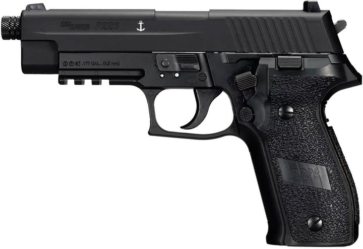 SIG SAUER P226 MK-25 CO2-Powered .177 Cal Semi-Auto Black Airgun Pellet Pistol with 16rd 8x2 Rotary Magazine