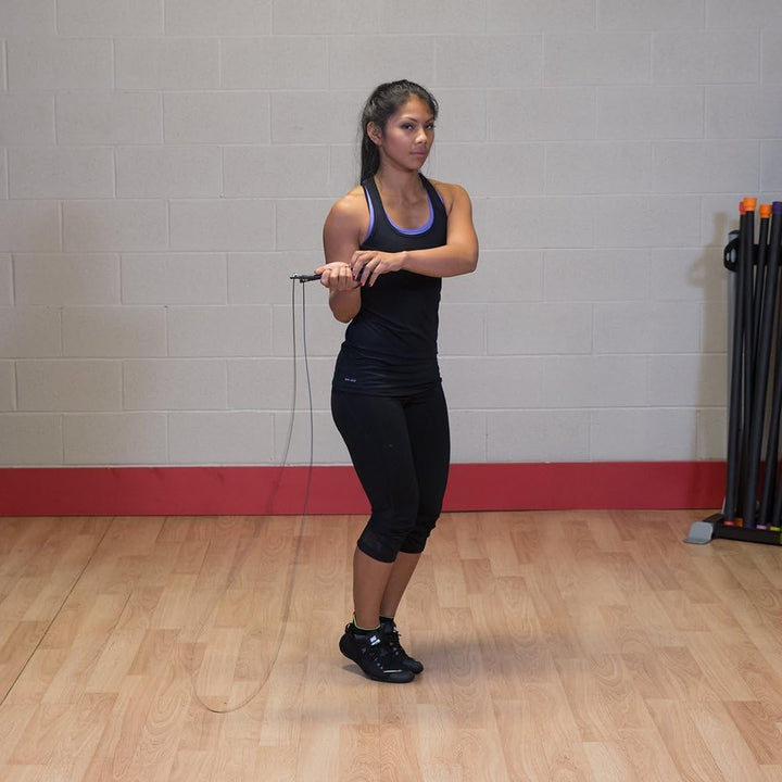 Body-Solid Tools Adjustable Speed Jump Rope for Cardio &amp; Boxing