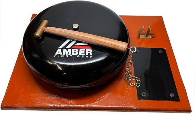 Amber Fight Gear Ring Gong Fight Bell and Hammer Set for Boxing and Wrestling RGONG