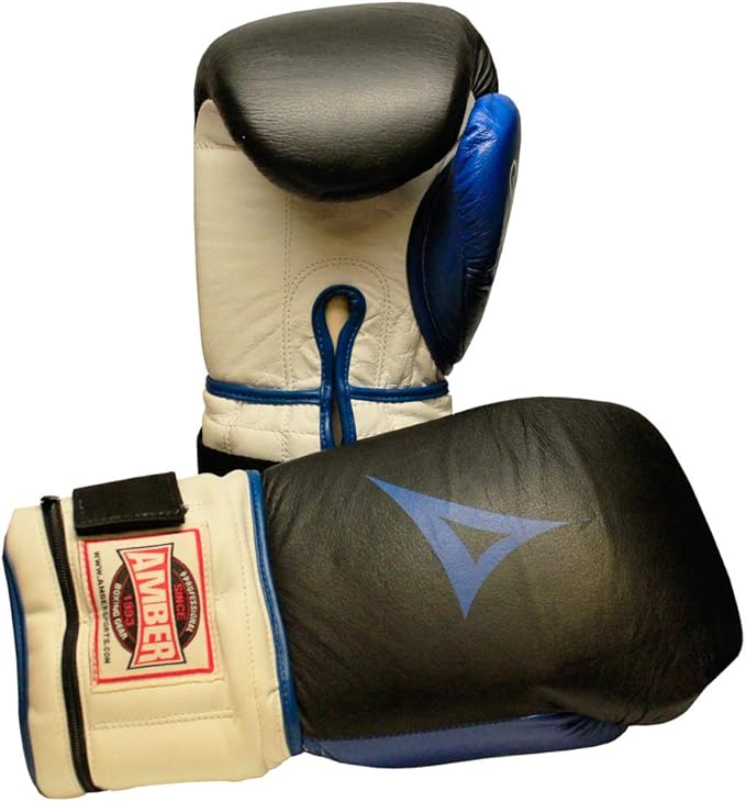 Gel-Injected Hook &amp; Loop Bag Gloves, Leather Boxing Gloves for MMA, Muay Thai, Kickboxing, Heavy Bag &amp; Mitts Training, Shock Absorbing, Large
