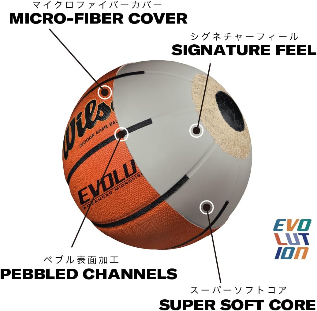 Wilson Evolution Official Size Game Basketball (Black)