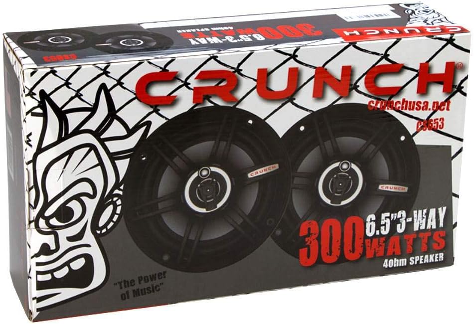Crunch CS653 CS Series Speakers (6.5", 3 Way, 300 Watts)