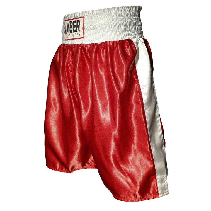 Fearless Classic Satin Pro-Style Boxing Trunks, Premium Lightweight Fight Shorts for Training, Sparring, and Gym Wear