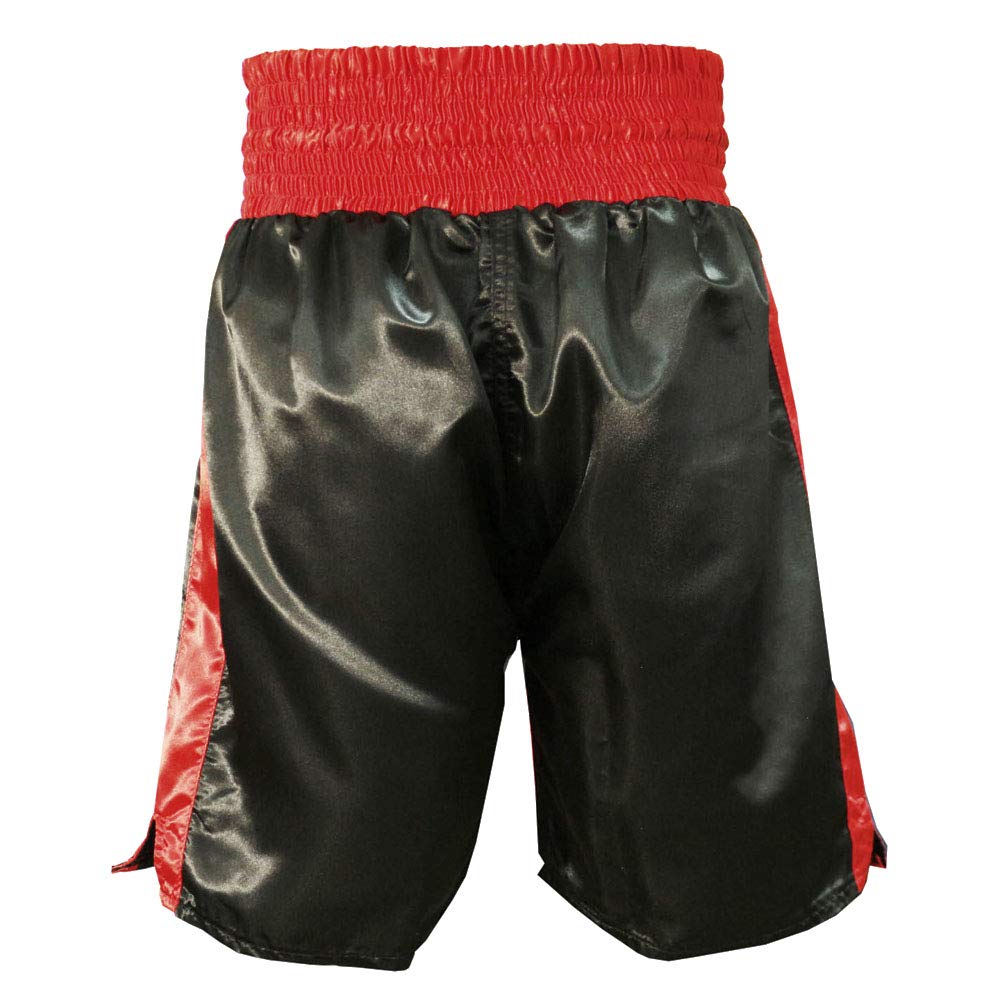 Fearless Classic Satin Pro-Style Boxing Trunks, Premium Lightweight Fight Shorts for Training, Sparring, and Gym Wear