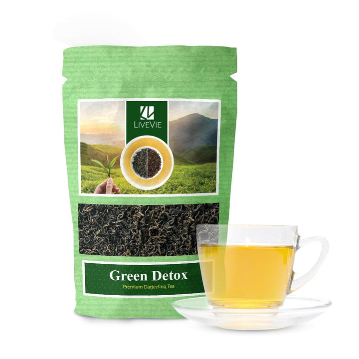 Darjeeling Green Tea, Premium Loose Leaf - Natural Detox Blend, Handpicked from Certified Gardens, 3.5 oz Pack, Refreshing and Antioxidant-Rich
