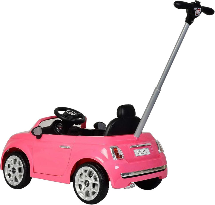 Best Ride On Cars Fiat 500 Push Car, Pink