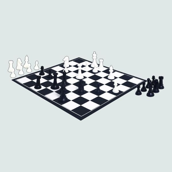 Chess Supreme, Classic Strategy Board Game for Kids, Adults, and Families, Multicolor Chess Set with Durable Plastic Pieces, Fun and Educational Game, 2 Players
