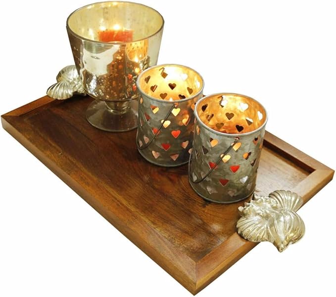 Champagne Collection Conical Bowl Shaped Handmade Glass Votive Candle Holders - Ideal for Weddings and Home D?cor (Set of 2)