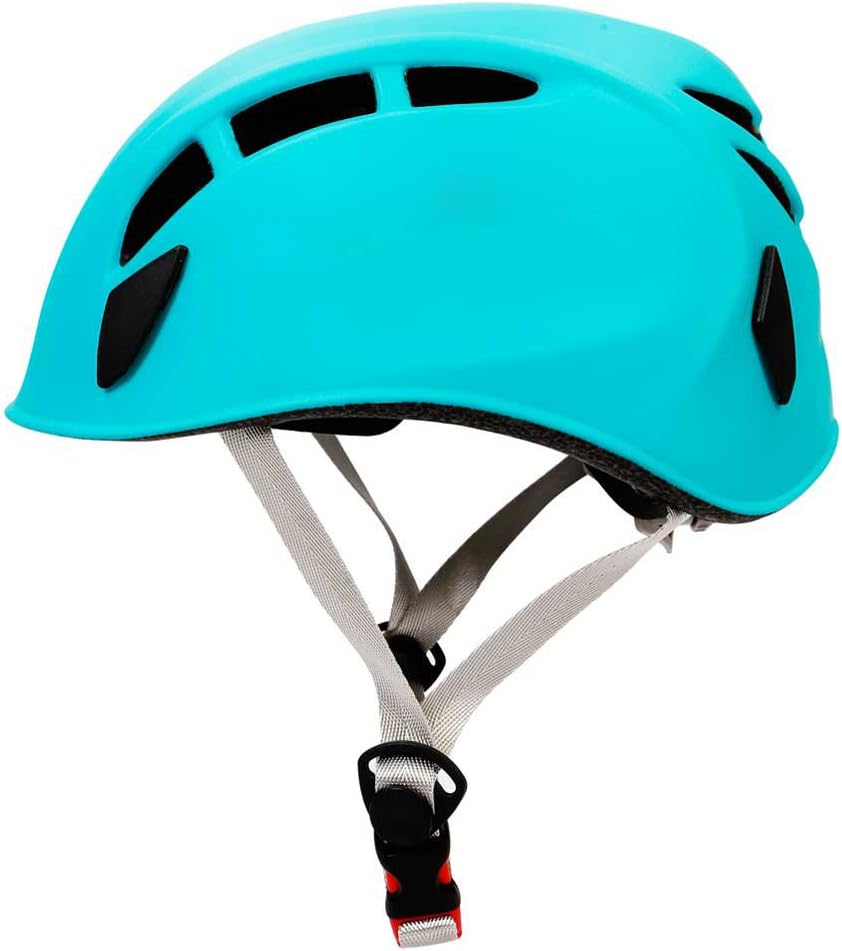 AMBER Climbing Helmet: Lightweight with headlamp attachments