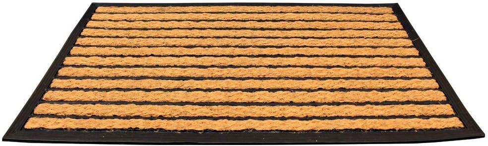 LIVEVIE Masterstroke Front Door Mat, Stylish Low-Profile Doormat for Indoor/Outdoor Entrance, Welcome Mat